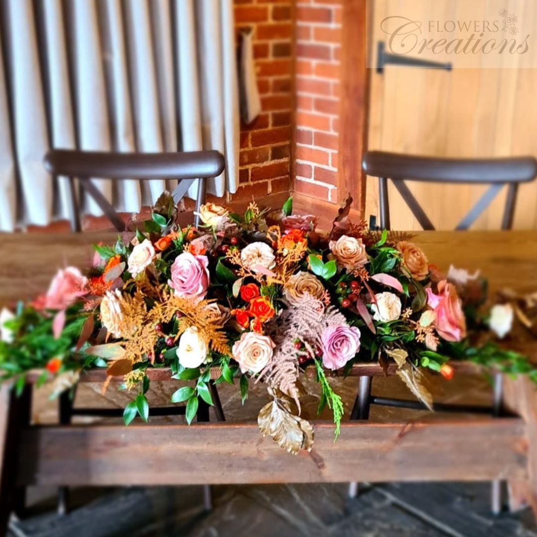 Wedding table flowers